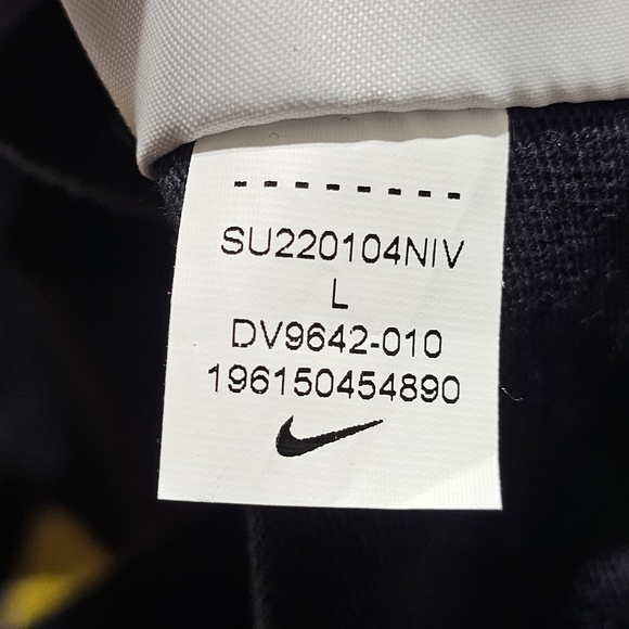 Nike Baseball Button Shirt Flames Championship Men's Large DV9642-010 Black red - Picture 10 of 11